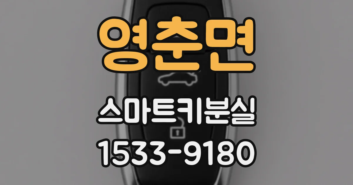 영춘면 스마트키분실