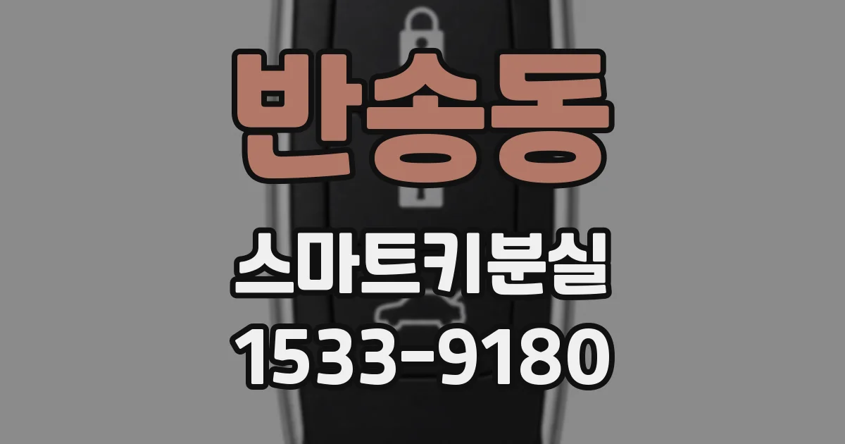 반송동 스마트키분실