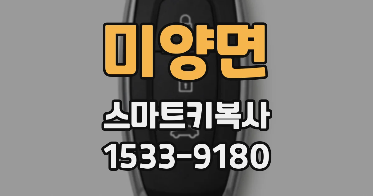 미양면 스마트키복사