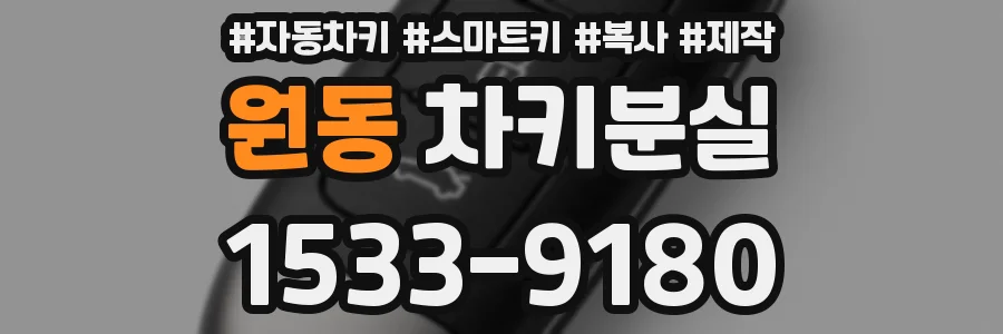 원동 차키분실