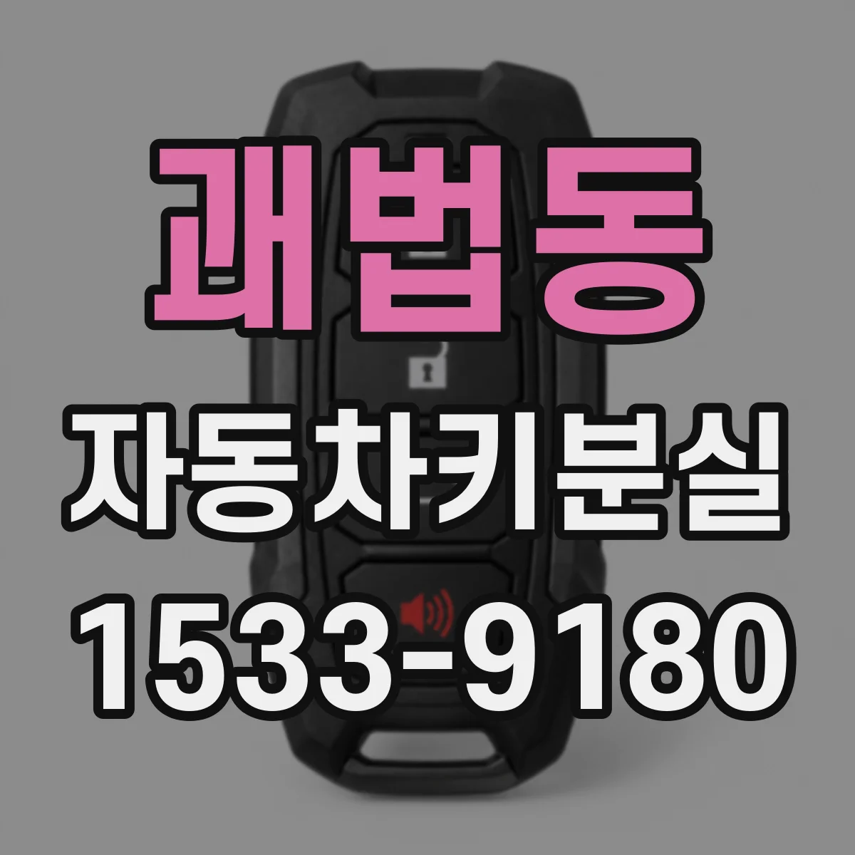 괘법동 자동차키분실