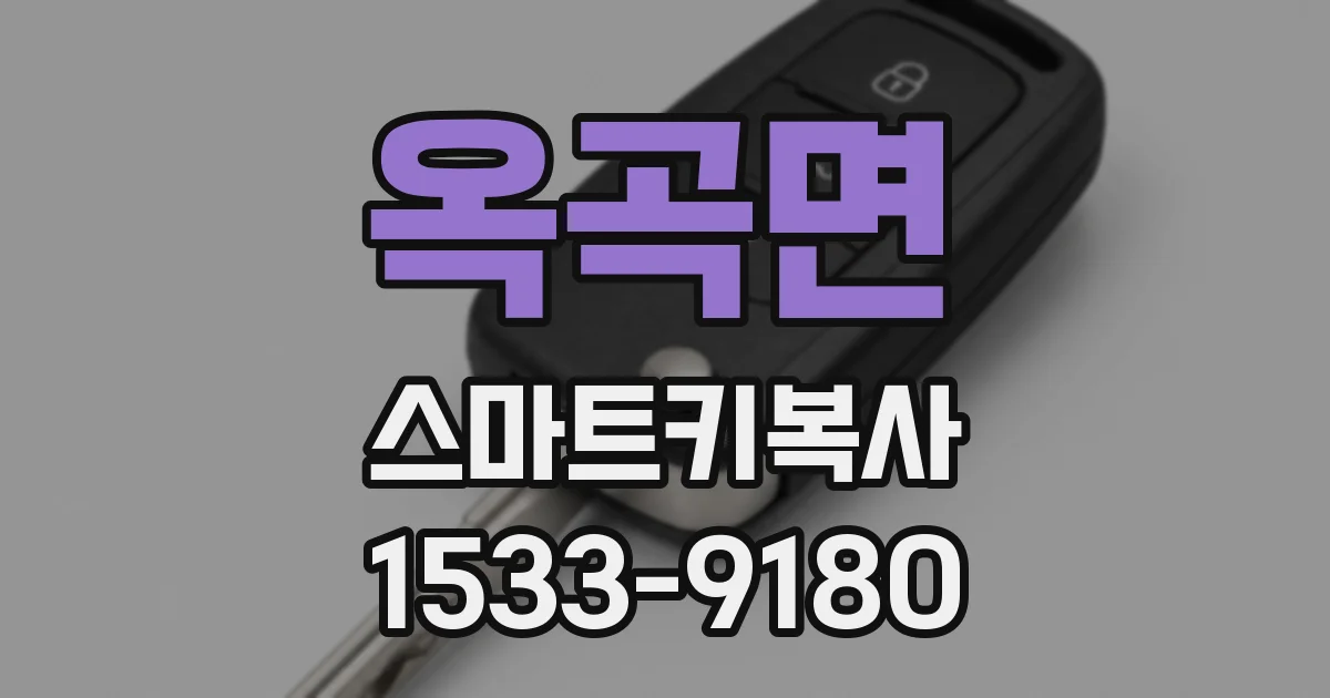 옥곡면 스마트키복사
