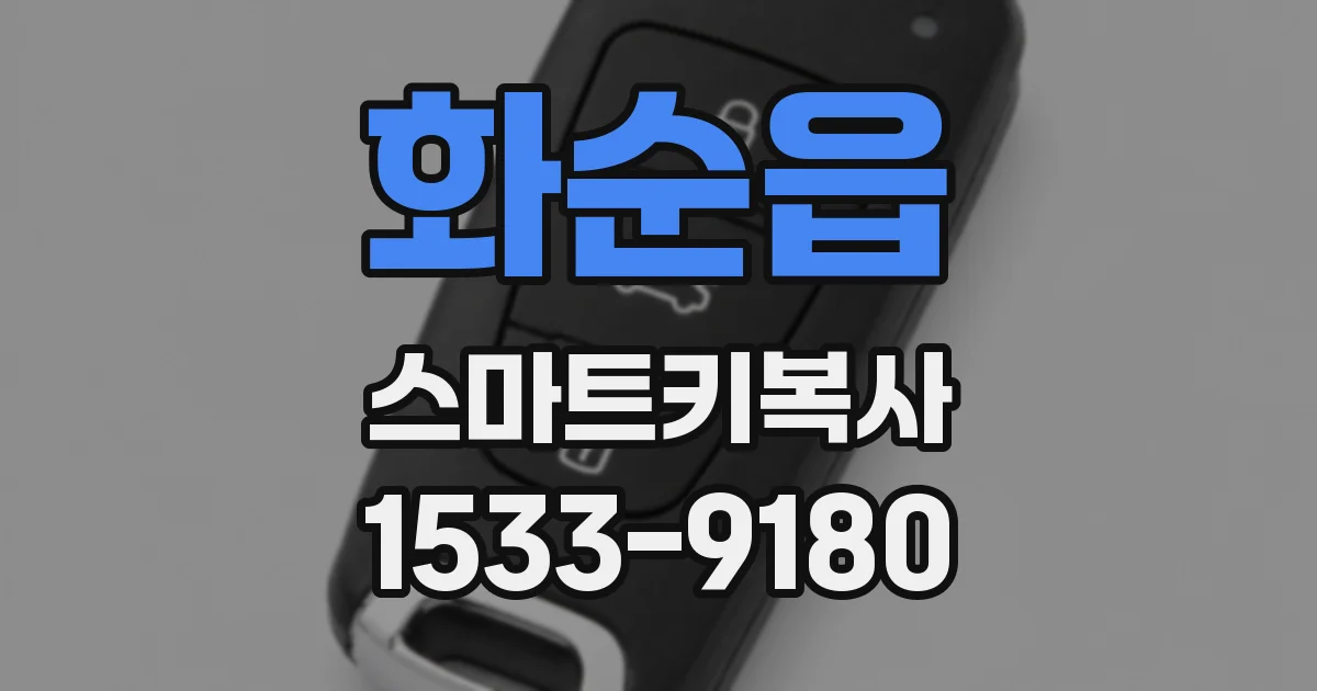 화순읍 스마트키복사