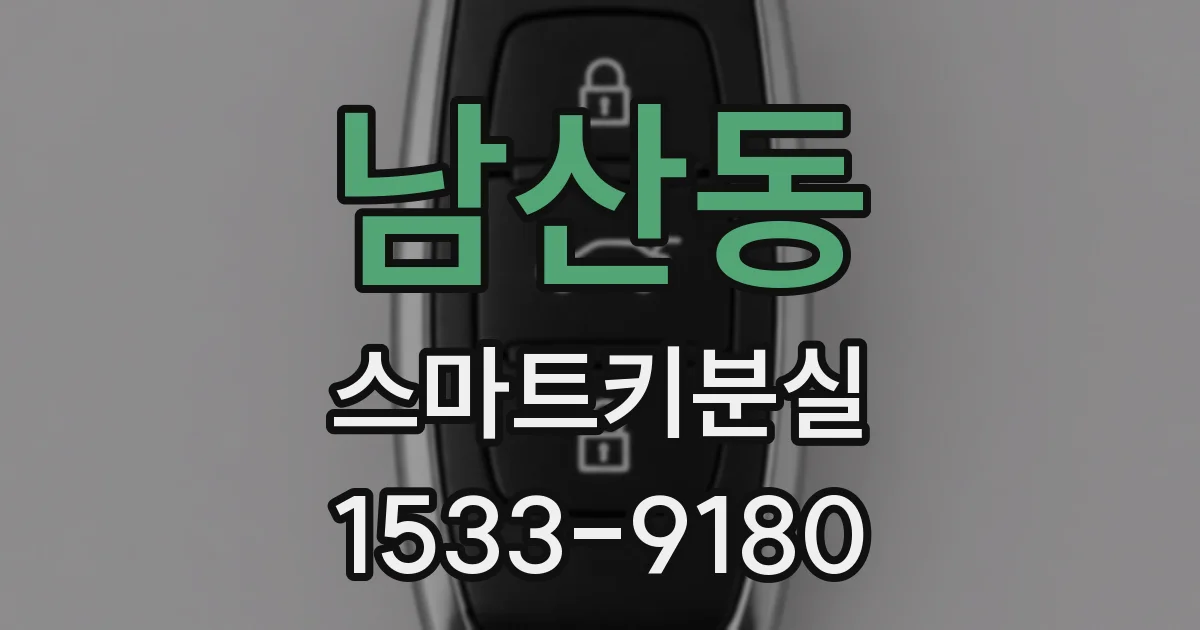 남산동 스마트키분실