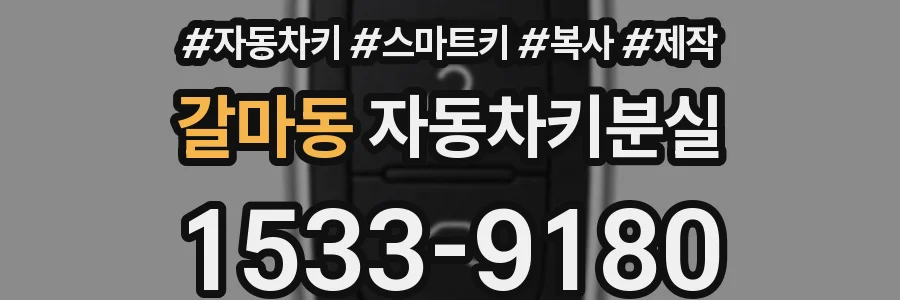 갈마동 자동차키분실