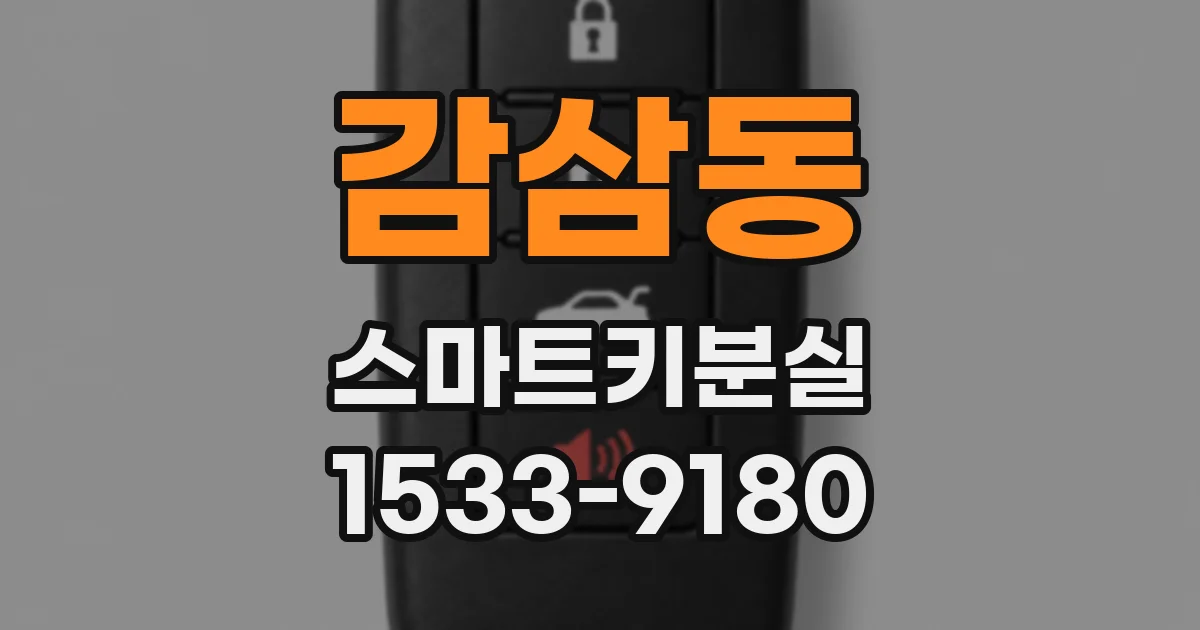 감삼동 스마트키분실