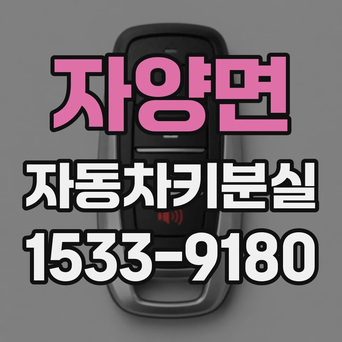 자양면 자동차키분실