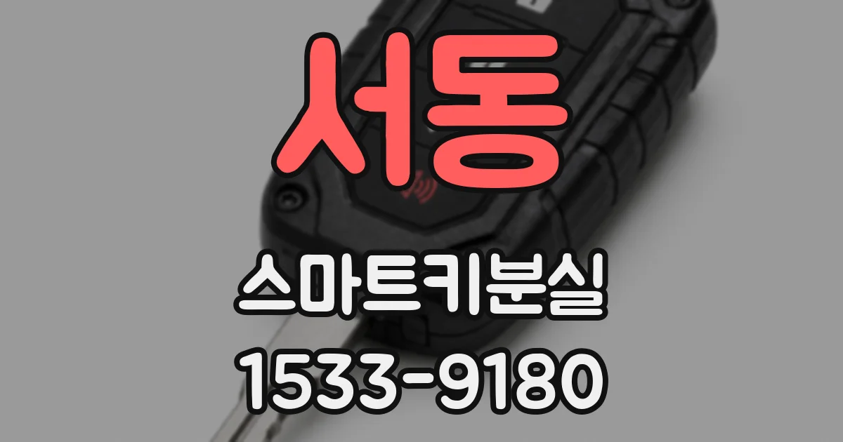 서동 스마트키분실