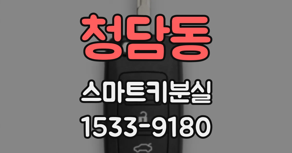 청담동 스마트키분실