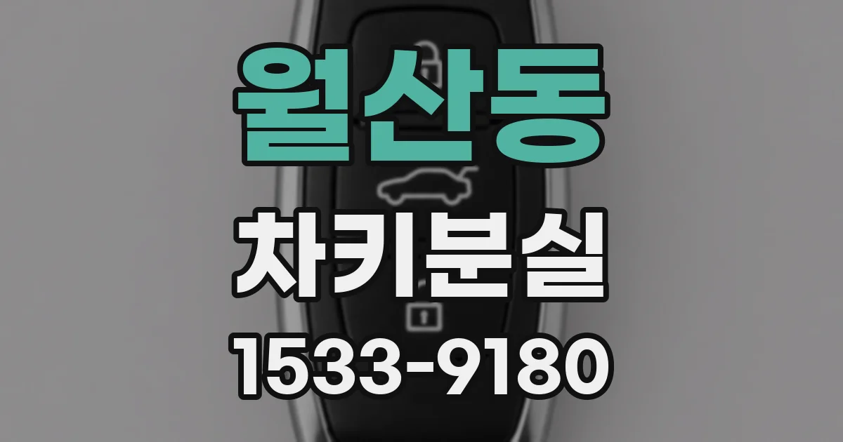 월산동 차키분실