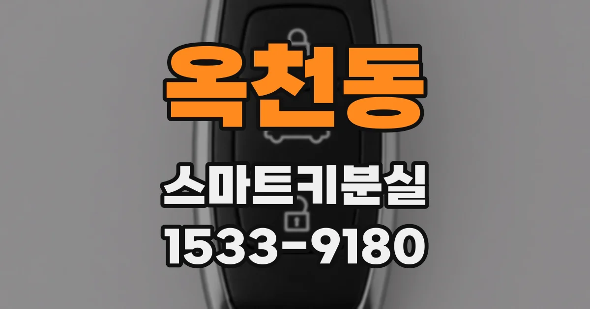 옥천동 스마트키분실