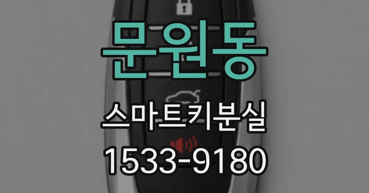 문원동 스마트키분실