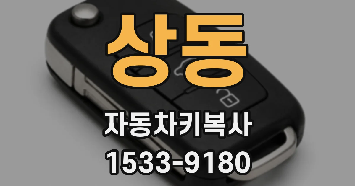 상동 자동차키복사