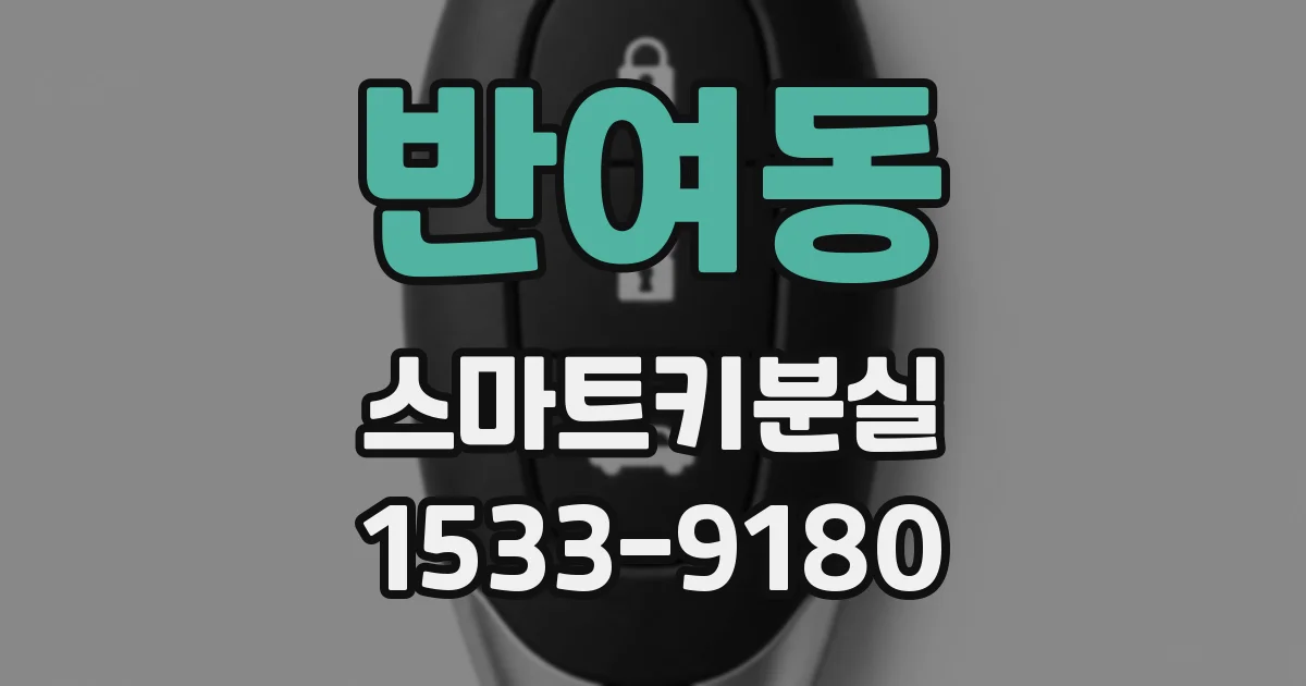 반여동 스마트키분실