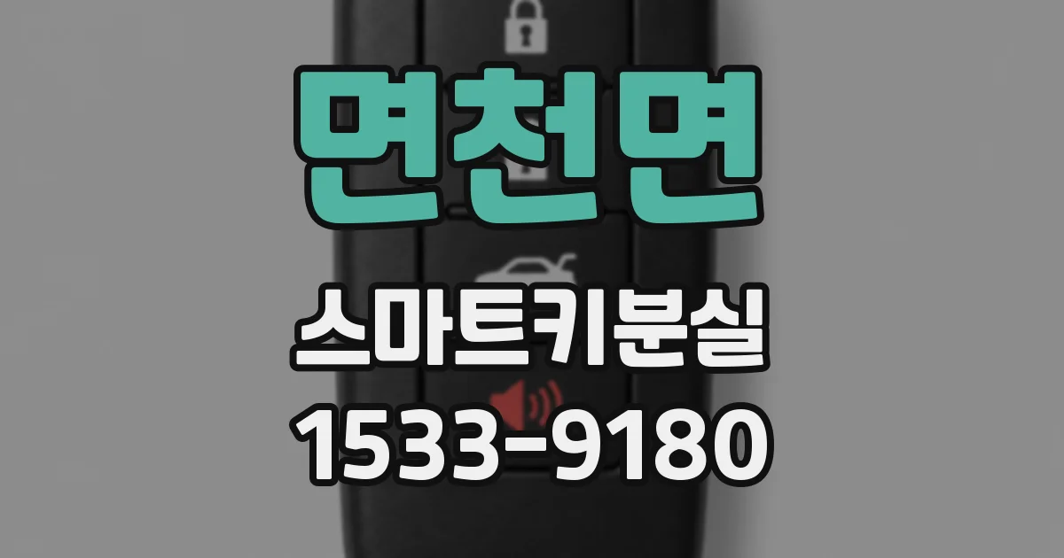 면천면 스마트키분실