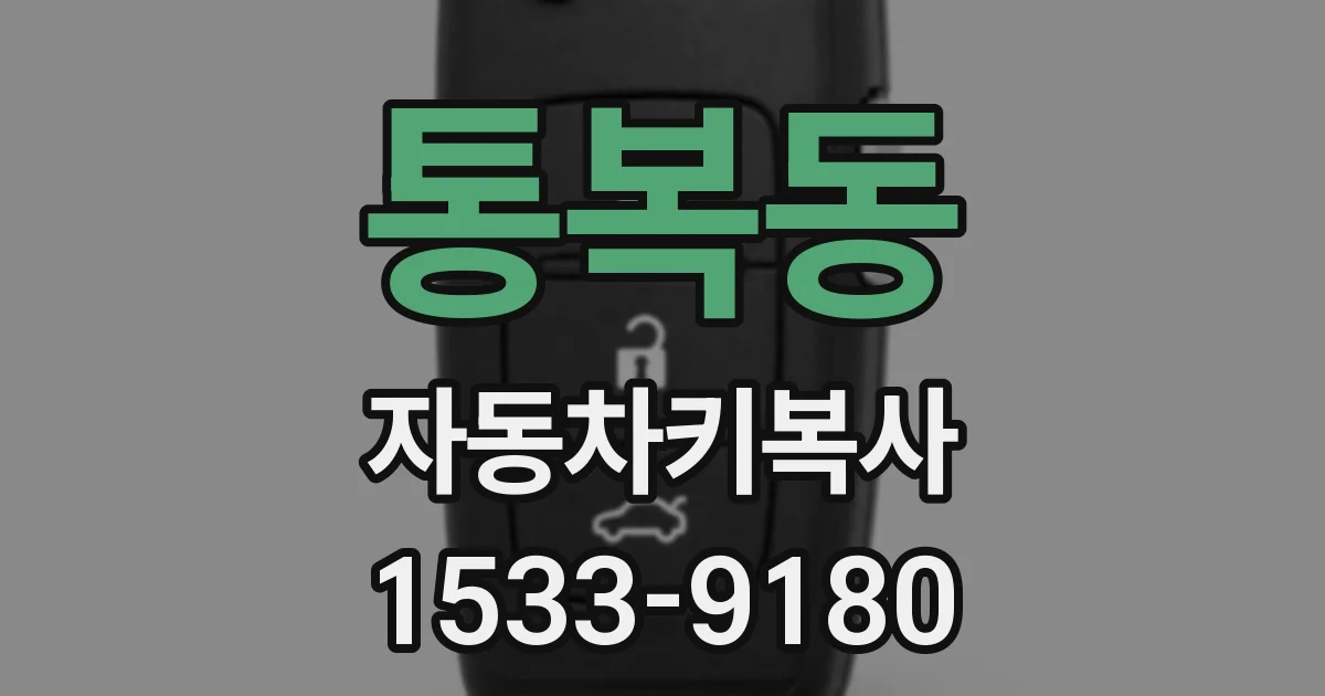 통복동 자동차키복사