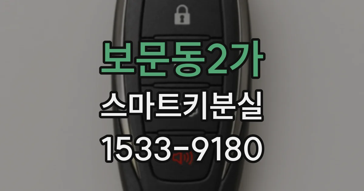 보문동2가 스마트키분실