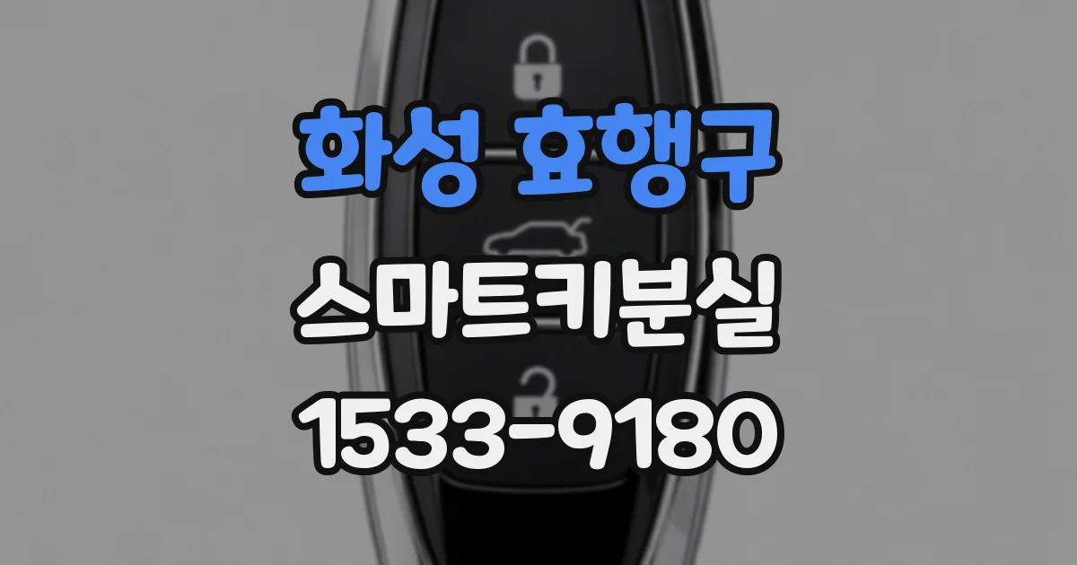 화성 효행구 스마트키분실