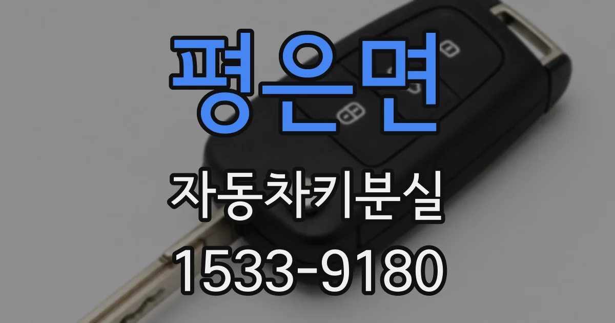 평은면 자동차키분실