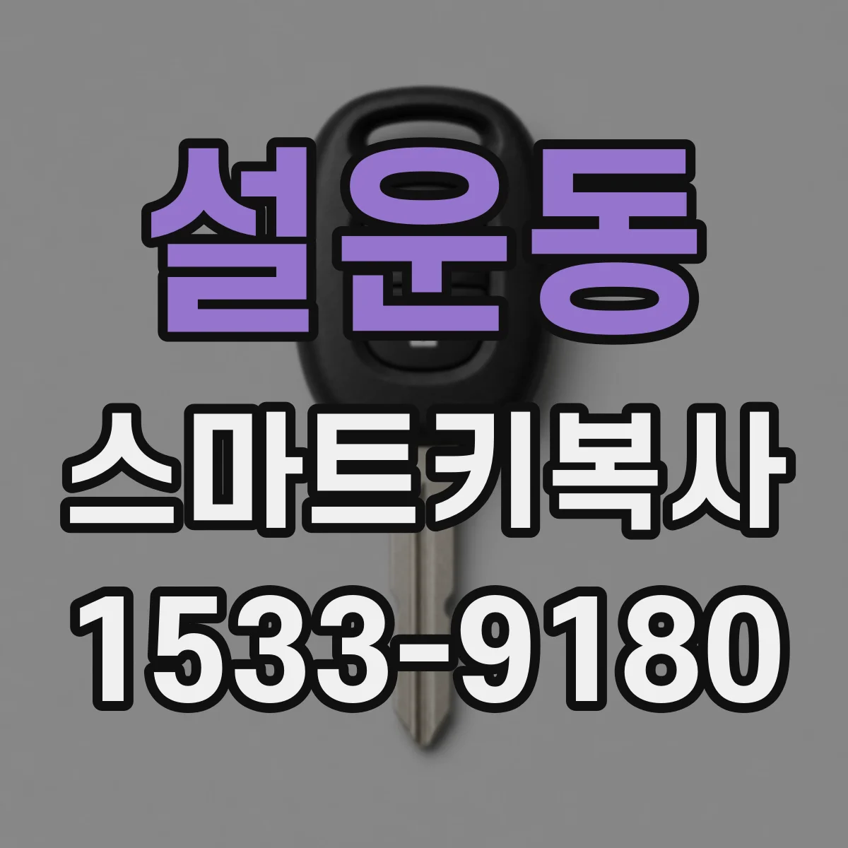 설운동 스마트키복사