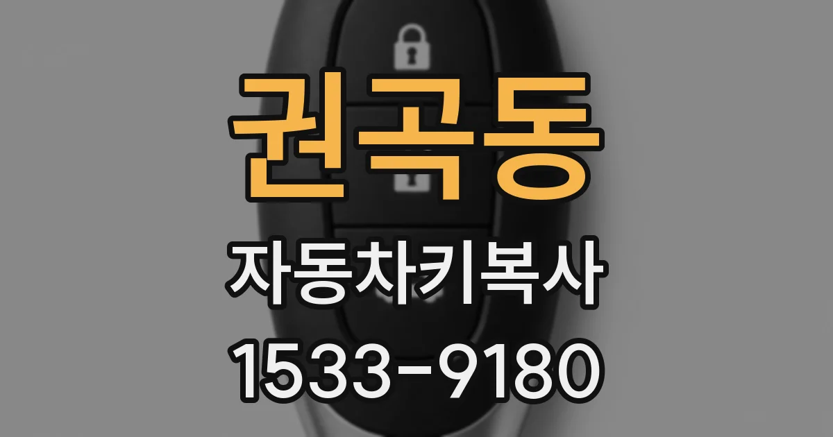 권곡동 자동차키복사