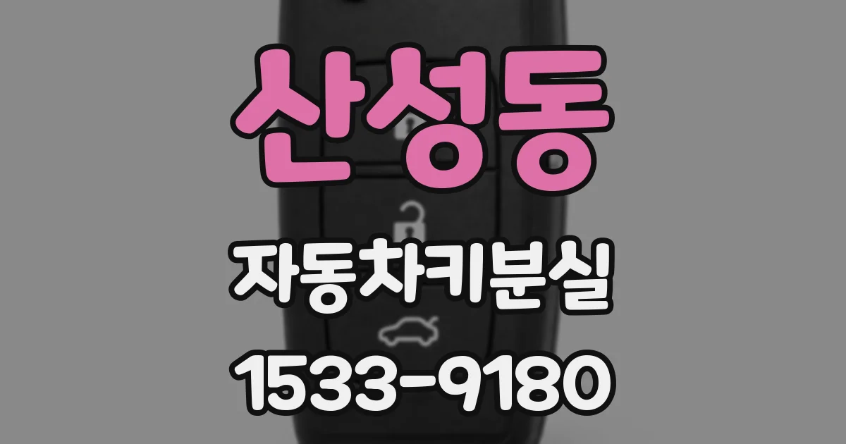 산성동 자동차키분실