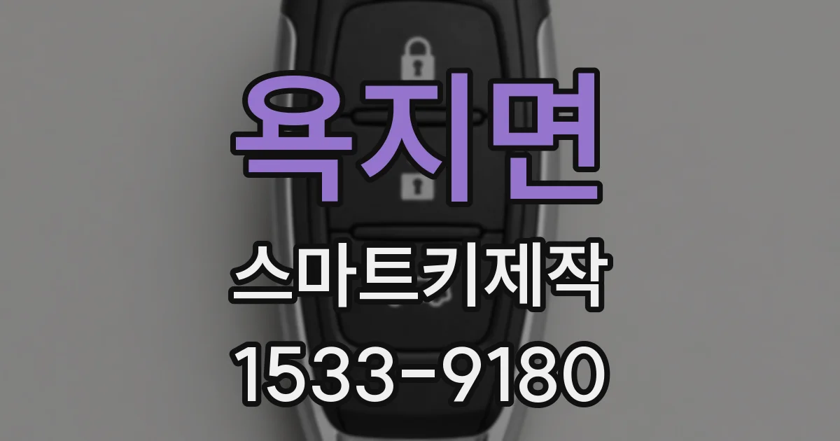 욕지면 스마트키제작