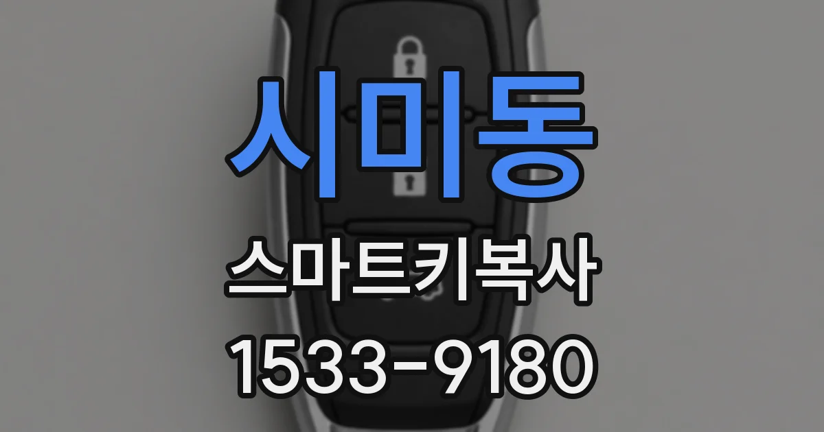 시미동 스마트키복사