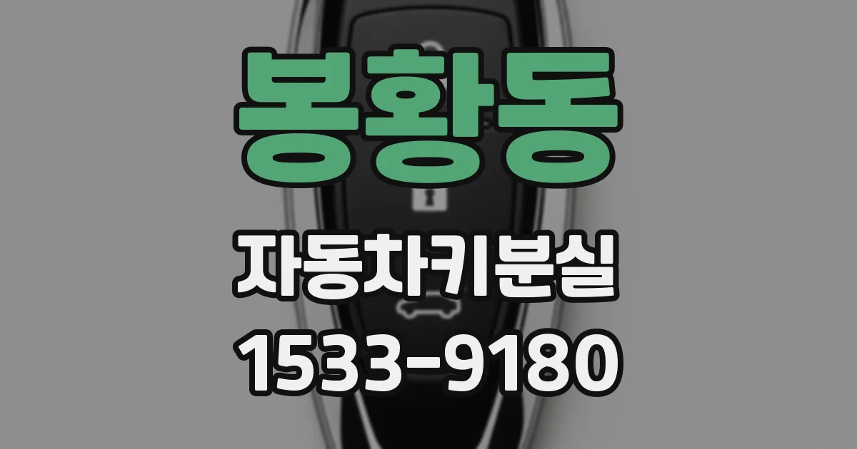 봉황동 자동차키분실