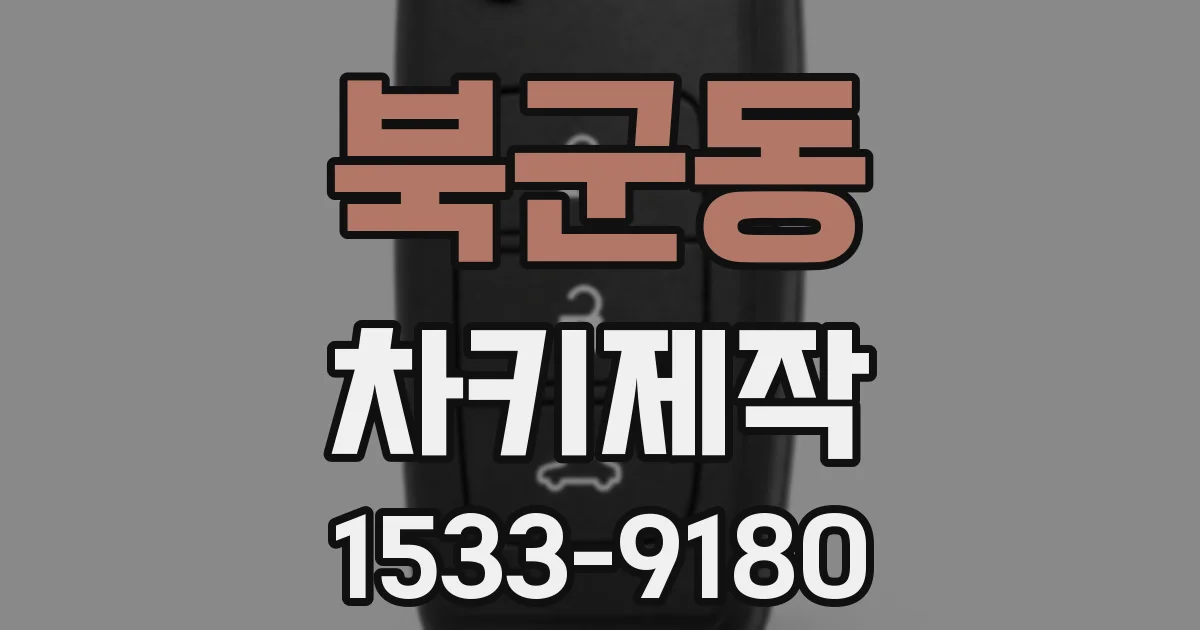 북군동 차키제작