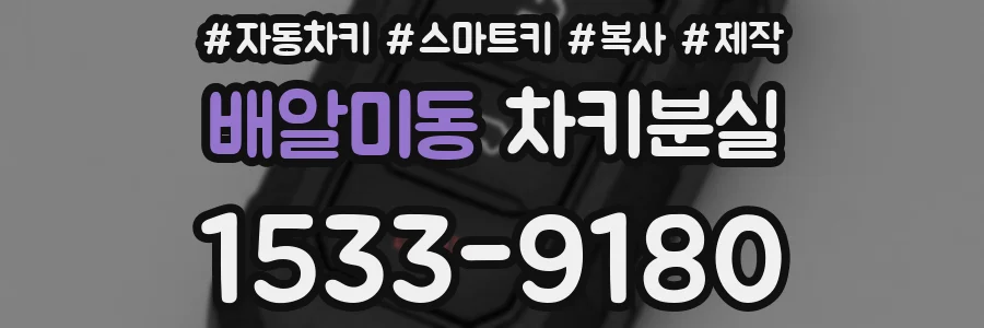배알미동 차키분실