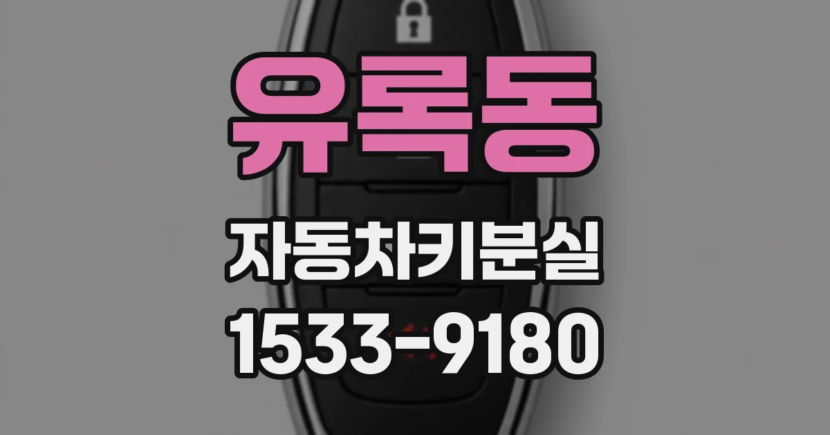 유록동 자동차키분실