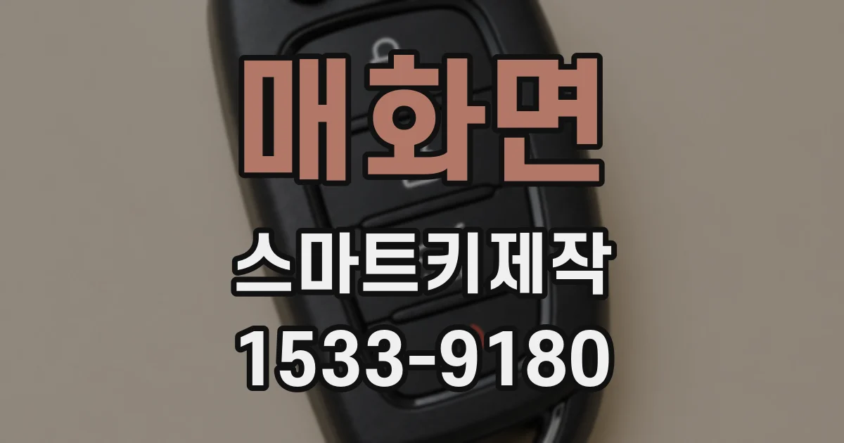 매화면 스마트키제작