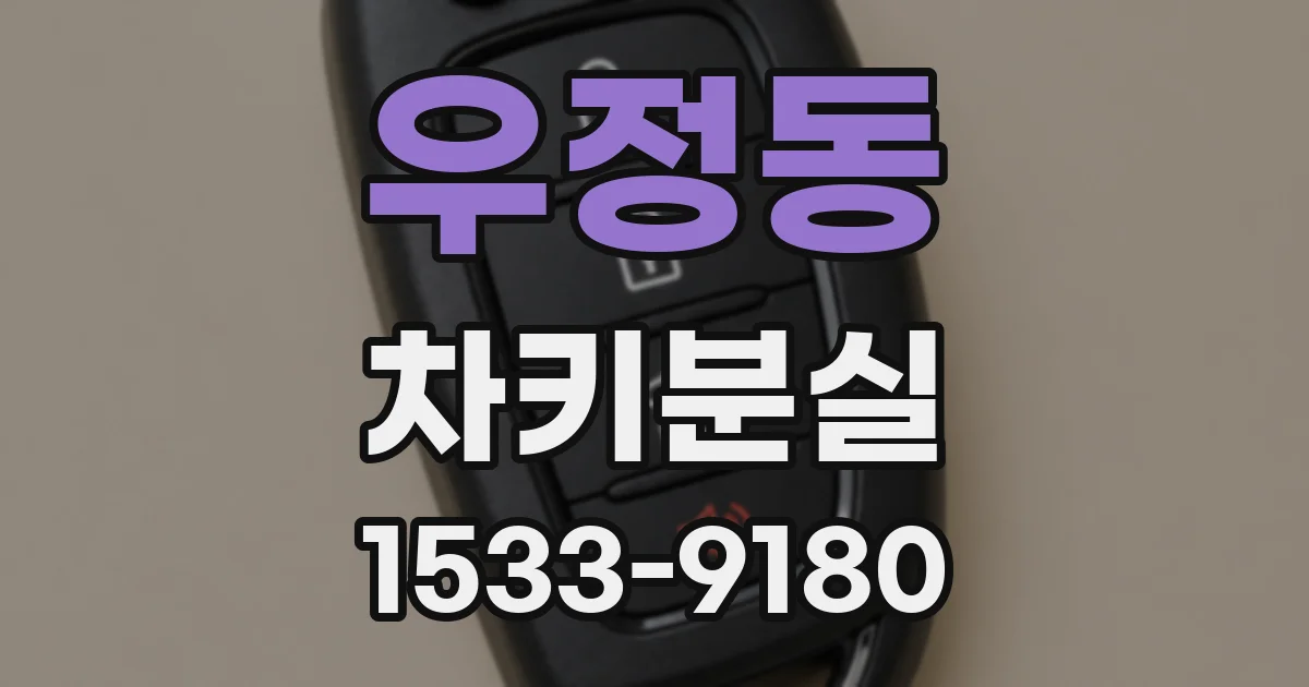 우정동 차키분실