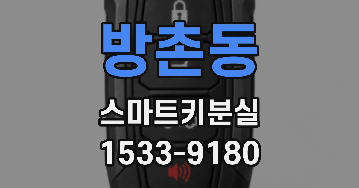 방촌동 스마트키분실