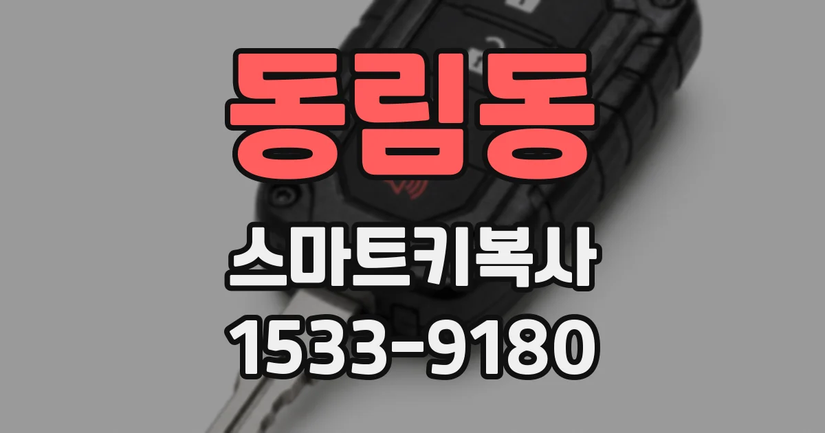 동림동 스마트키복사