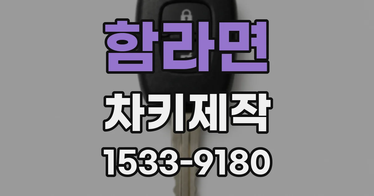 함라면 차키제작