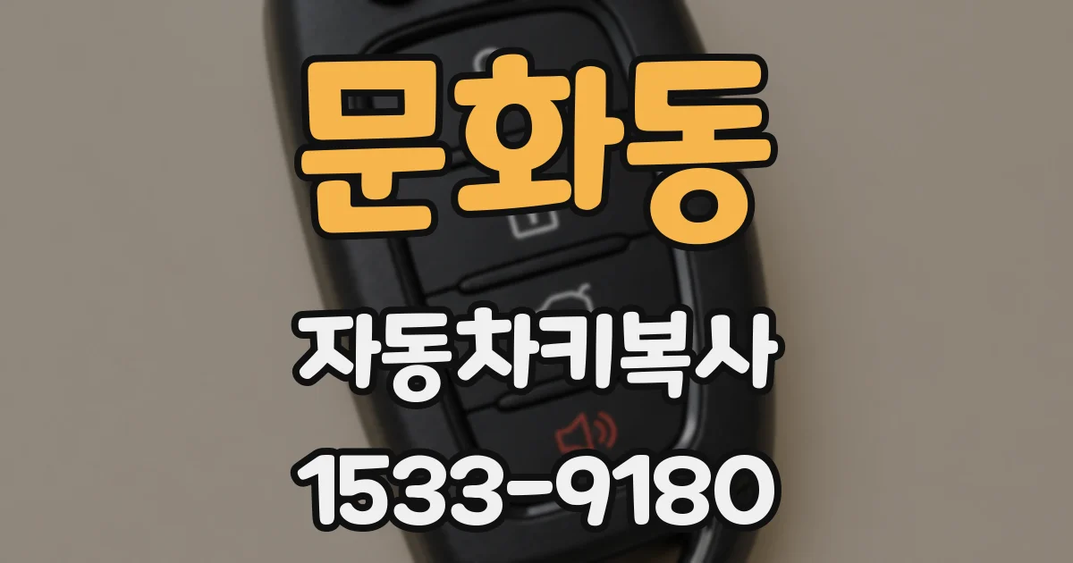 문화동 자동차키복사