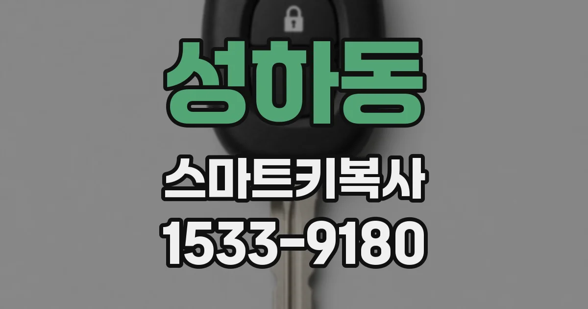 성하동 스마트키복사