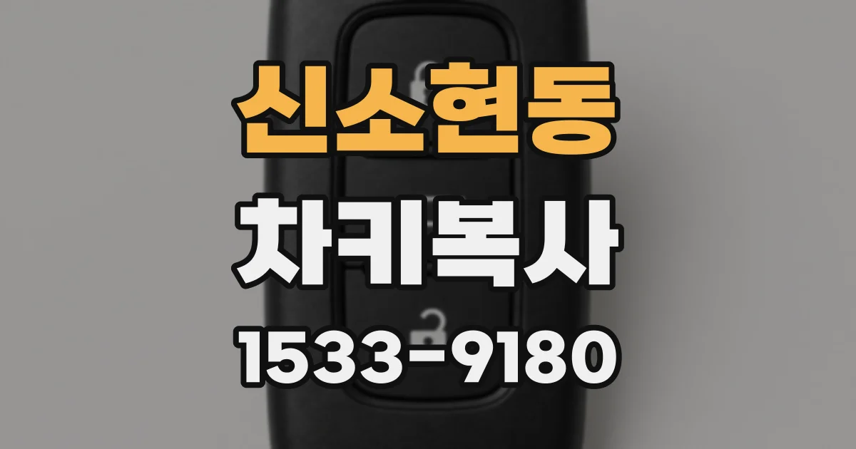 신소현동 차키복사