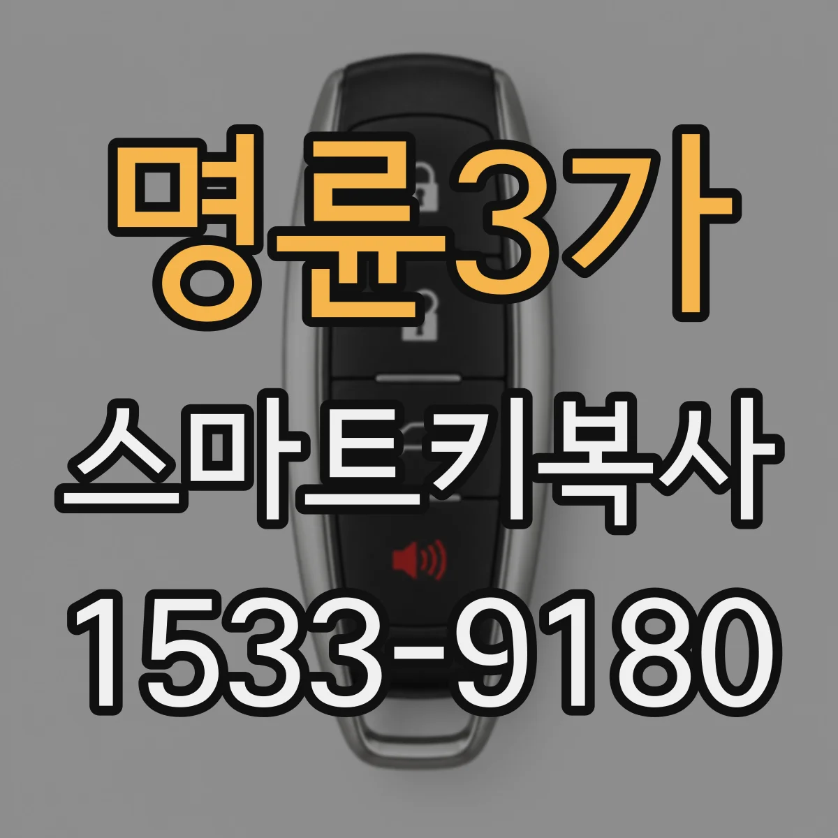 명륜3가 스마트키복사 스타리아·모하비 등 특정 모델 복사 가능성