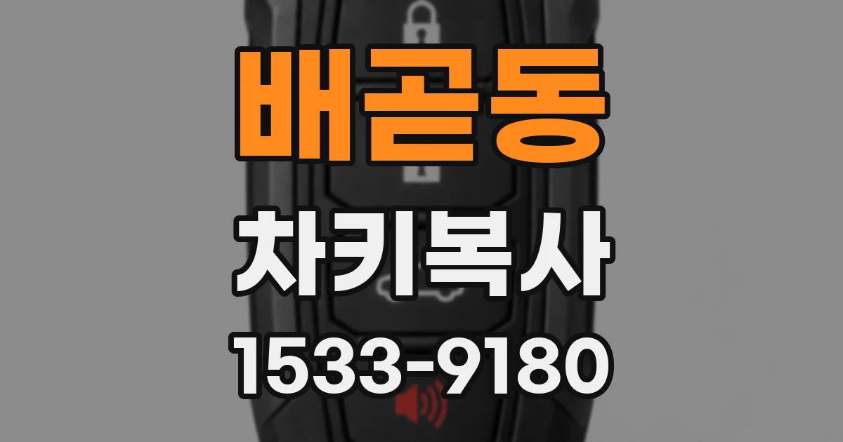배곧동 차키복사