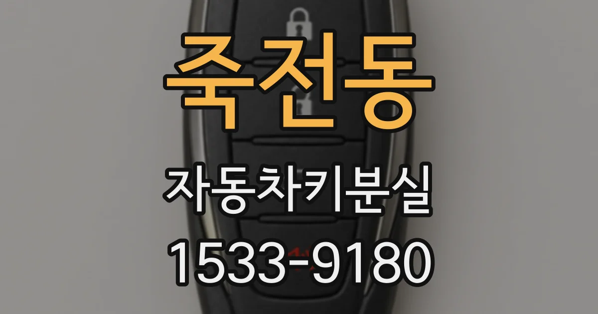 죽전동 자동차키분실