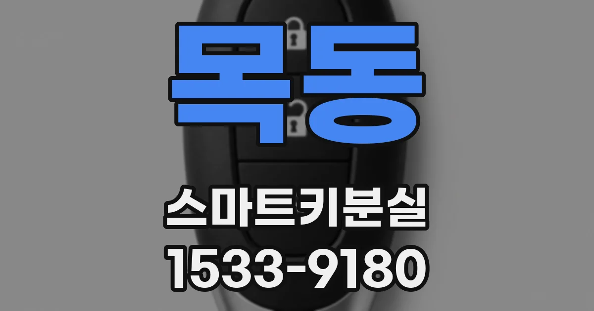 목동 스마트키분실