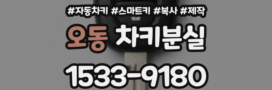 오동 차키분실