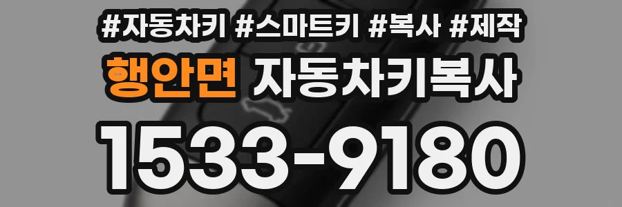 행안면 자동차키복사