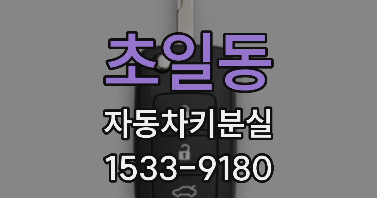 초일동 자동차키분실