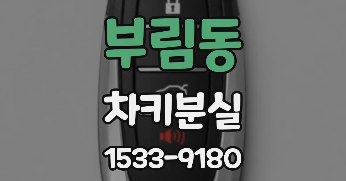 부림동 차키분실
