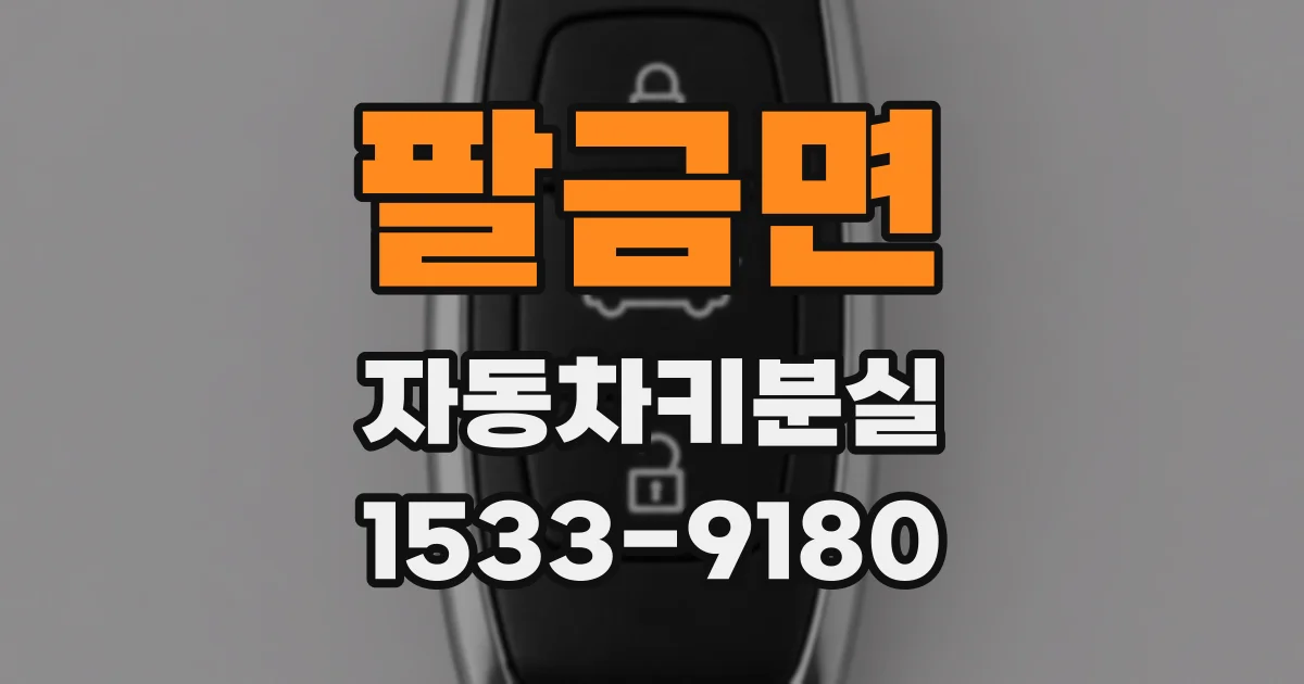 팔금면 자동차키분실