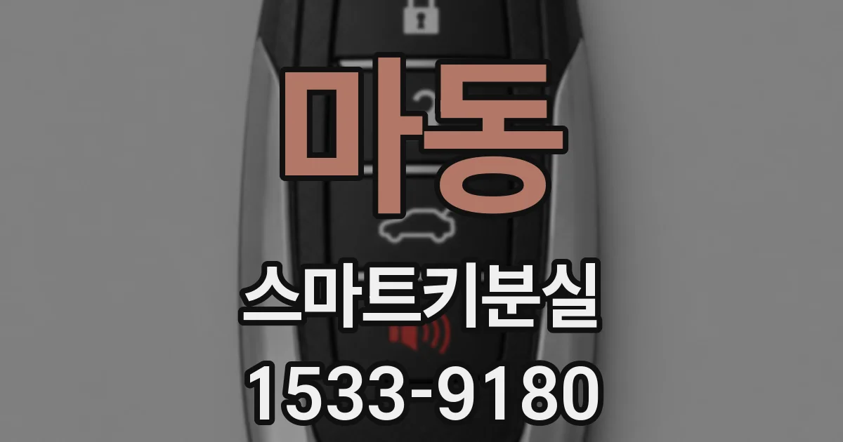 마동 스마트키분실